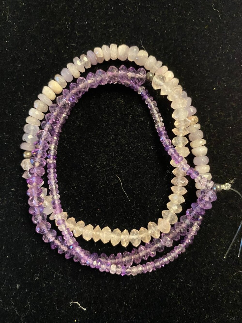 Faceted Amethyst Beads- 1 Strand of Various Sizes